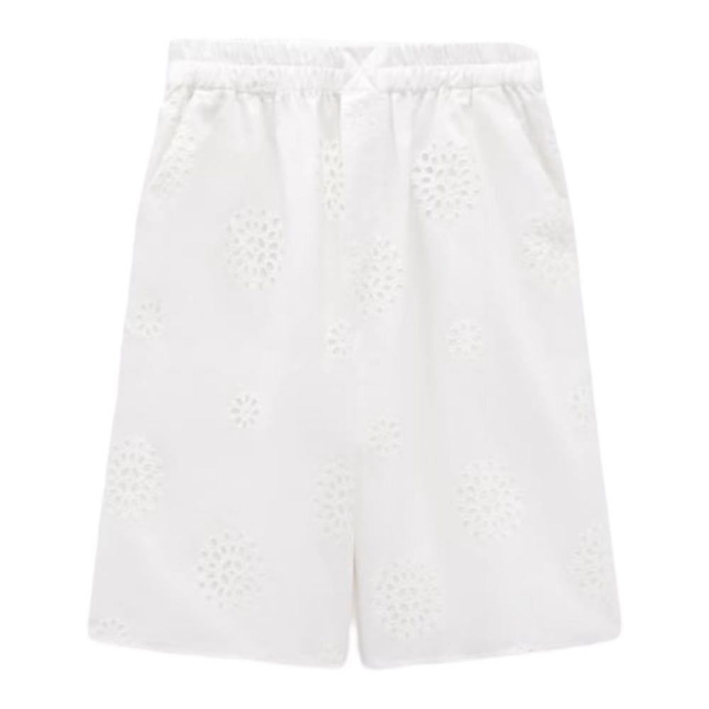 NWT Zara White Bermuda shorts